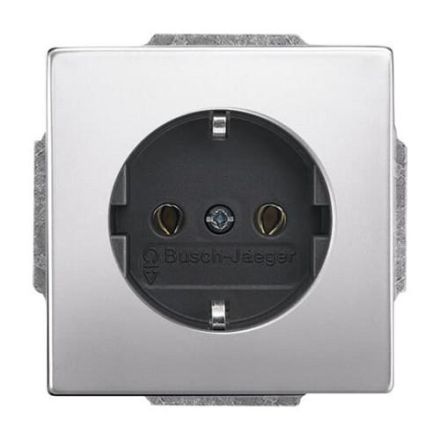 Busch-Jaeger 20 EUC-866 SCHUKO® socket insert stainless steel