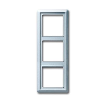 Busch-Jaeger 2103-33 cover frame, 3-way frame aluminum silver
