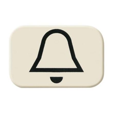 Busch-Jaeger 2525 KI button symbol, 'bell' white