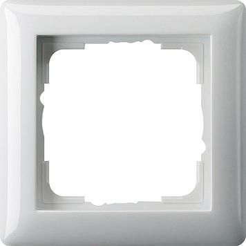 Gira 021103 1-gang cover frame Standard 55 pure white
