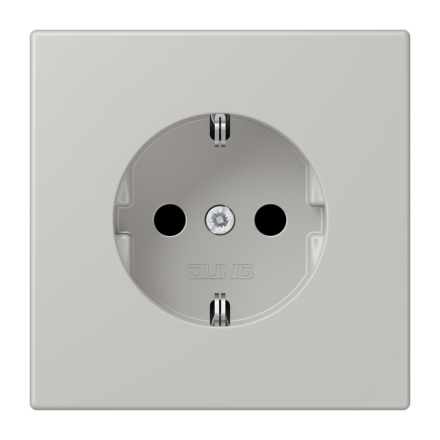 Jung LC1520KI205 SCHUKO socket, 16 A 250 V ~, integrated increased contact protection, SAFETY+, LS series, gris clair 31 ( LC32013 )