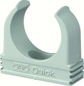 OBO Bettermann 2955 F/M50 stone grey flame retardant quick clamp, 2149333