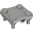 Pröpster 1322 St/tZn flat/round 30mm / 8-10mm 2-part cross connector