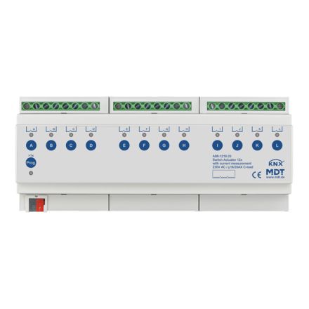 MDT AMI-1216.03 KNX switching actuator industry with current measurement v3 | 12-way