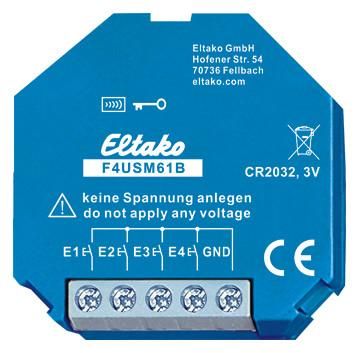 Eltako 30000301 F4USM61B 4-way universal radio transmitter module