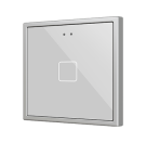 ZENNIO ZVIF70X1S KNX pushbutton sensor Flat 70 | 1-fold | silver