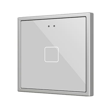 ZENNIO ZVIF70X1S KNX pushbutton sensor Flat 70 | 1-fold | silver