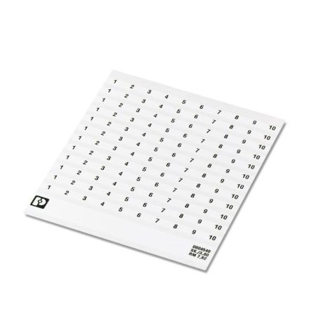 Phoenix Contact 0804549:0011 SK 7,62/3,8: CONTINUOUS NUMBERS 11-20 Marker