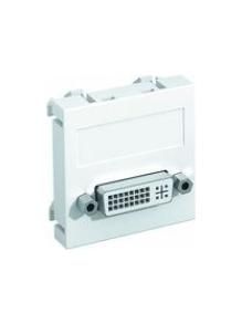 OBO Bettermann MTG-DVI S SWGR1 socket with screw 45x45mm multimedia carrier DVI, 6104733