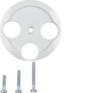 Berker 106420 Centre piece for antenna socket 3-hole polar white, glossy 1930/Glass/Palazzo