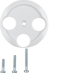 Berker 106420 Centre piece for antenna socket 3-hole polar white, glossy 1930/Glass/Palazzo