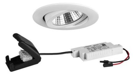 Brumberg 39463073 230V AC 6W 3000K white LED recessed ceiling spotlight