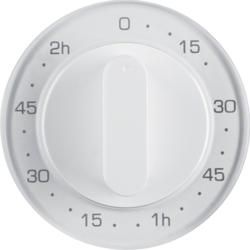 Berker 16332089 Centre piece with control knob for mechanical timer polar white, glossy
