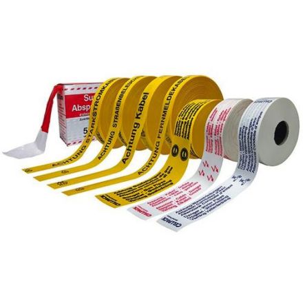 Cellpack 145865 No.26 'Power cable' 40mmx250m yellow route warning tape