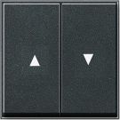 Gira 029467 Rocker switch with arrow symbol Gira TX_44 (WG UP) anthracite
