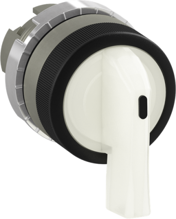 ABB Stotz-Kontakt 1SFA184657R9105 P9MSAZ0B 3-pos. white illuminated selector switch control element