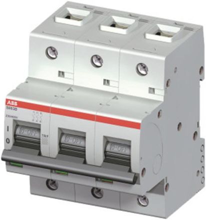 ABB Stotz-Kontakt S803B-D63, high-performance circuit breaker 63A,D,230/400VAC=Icu16kA,3P, 2CCS813001R0631