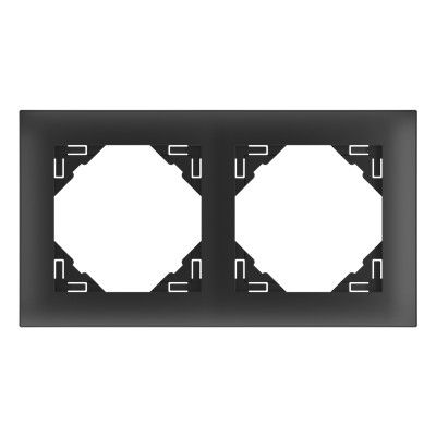 EFAPEL DOUBLE FRAME MATTE BLACK