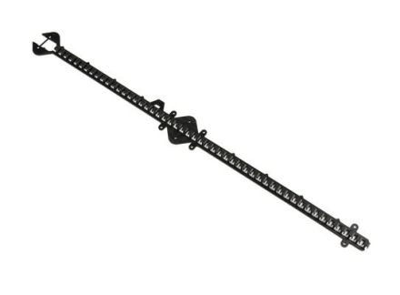 Devi 19805220 1m grid spacing 10mm plastic black mounting bar