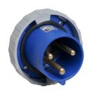 ABB Stotz-Kontakt 263BU6W, panel mount plug, 63 A, IP67 6h, standard flange, 2CMA168104R1000