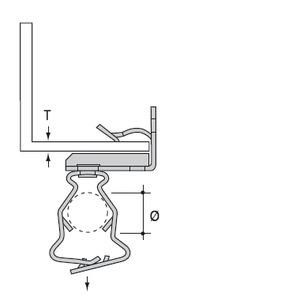 ABB Thomas & Betts EH1420-GM3240 support bracket, 7TCA084030R1111
