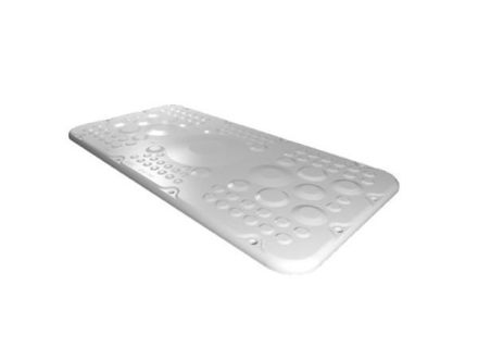 RITTAL 2567300 AX with membranes size 7 436x221mm plastic flange plate