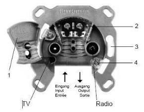 Kathrein ESC84 2-way, BK end socket