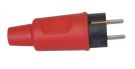 Kopp 179512005 solid rubber 16A 250V IP44 large red SCHUKO plug