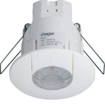 Hager EE815 motion detector presence installation 360 degrees On/Off