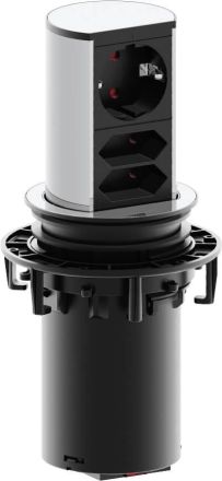 Bachmann 928.003 socket unit Elevator 1xSchuko 2xEuroStrom