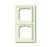 Busch-Jaeger 1722-182K future® linear cover frame, 2-way frame ivory white