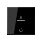 Jung ACUKO5DSW hotel rocker, external unit, symbols Do not disturb and bell, Series A, black