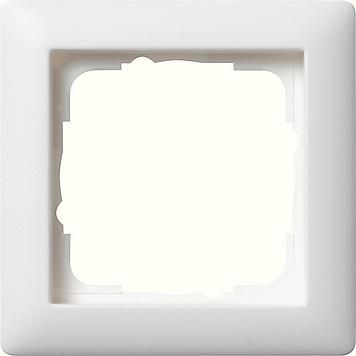 Gira 021104 1-gang cover frame Standard 55 pure white matt