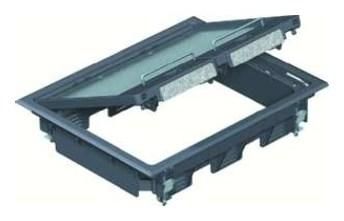 OBO Bettermann GES6U (30334A6) iron grey device insert, 7405308