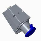 ABB Stotz-Kontakt 363RS9, surface-mounted wall socket, 63 A, IP44 9h, 3P+E, 2CMA167502R1000