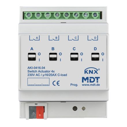 MDT AKI-0416.04 KNX switching actuator industry | 4-way