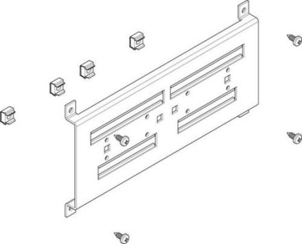 ABN flat 1FB/2RE for NH00/000 separator mounting bracket (FMT12309FN)