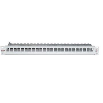 Dätwyler 440042 19' 1HE MGK 24xGG45 stainless steel Unilan patch panel Keystone