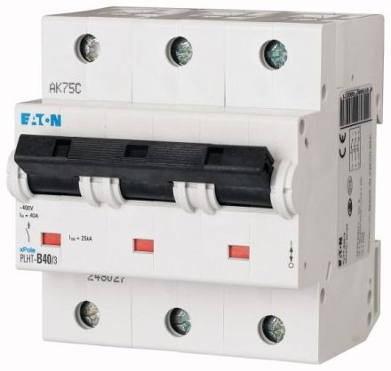 Eaton PLHT-D40/3 circuit breaker, 40A, 3p, D-Char, 248045
