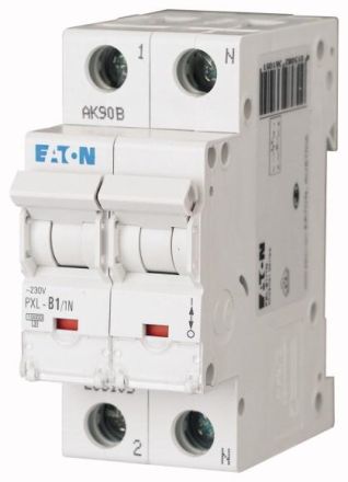 Eaton PXL-B1/1N miniature circuit breaker, 1A, 1p+N, B-Char, 236105