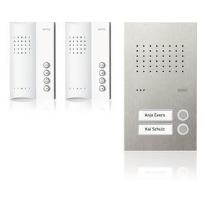 Ritto RGE1818425 Acero pur audio set hands-free unit 2 WE, stainless steel/white