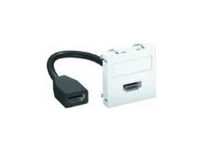 OBO Bettermann MTG-HD F AL1 with cable socket-socket 45x45mm multimedia carrier HDMI, 6104832