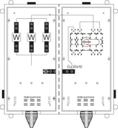 ABB Striebel & John KS4060 converter cabinet TwinLine, surface-mounted, 2CPX032969R9999