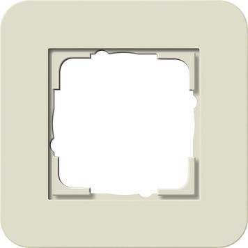Gira 0211417 cover frame 1f Gira E3 sand/pure white