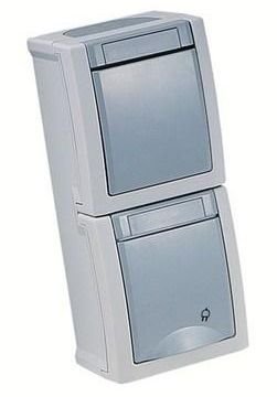 HHG 90591098-DE socket + changeover switch AP WG