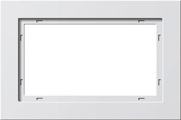 Gira 100122 cover frame 1.5-way Gira E2 pure white matt