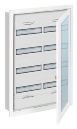 ABB Striebel & John U52TR4 small distribution board, flush-mounted 4-row, with frame and door, 2CPX071726R9999