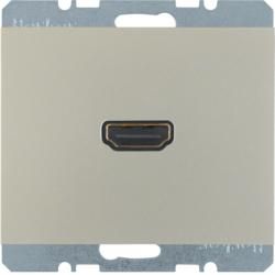 Berker 3315427004 High Definition socket stainless steel, lacquered Berker K.5