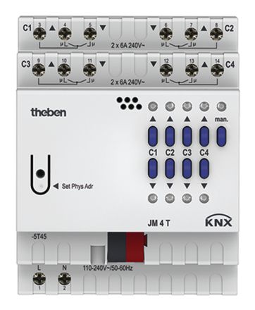 THEBEN JM 4 T KNX blind actuator FIX | 4-fold