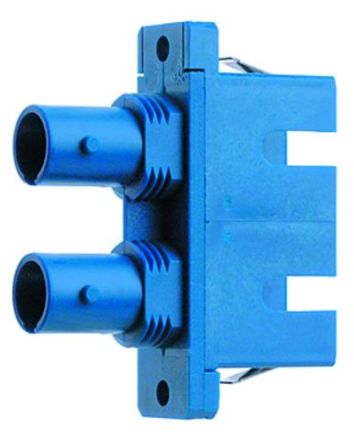 Telegärtner J08082A0007 ST to SC-D metal body/ ceramic ferrule fiber optic hybrid adapter